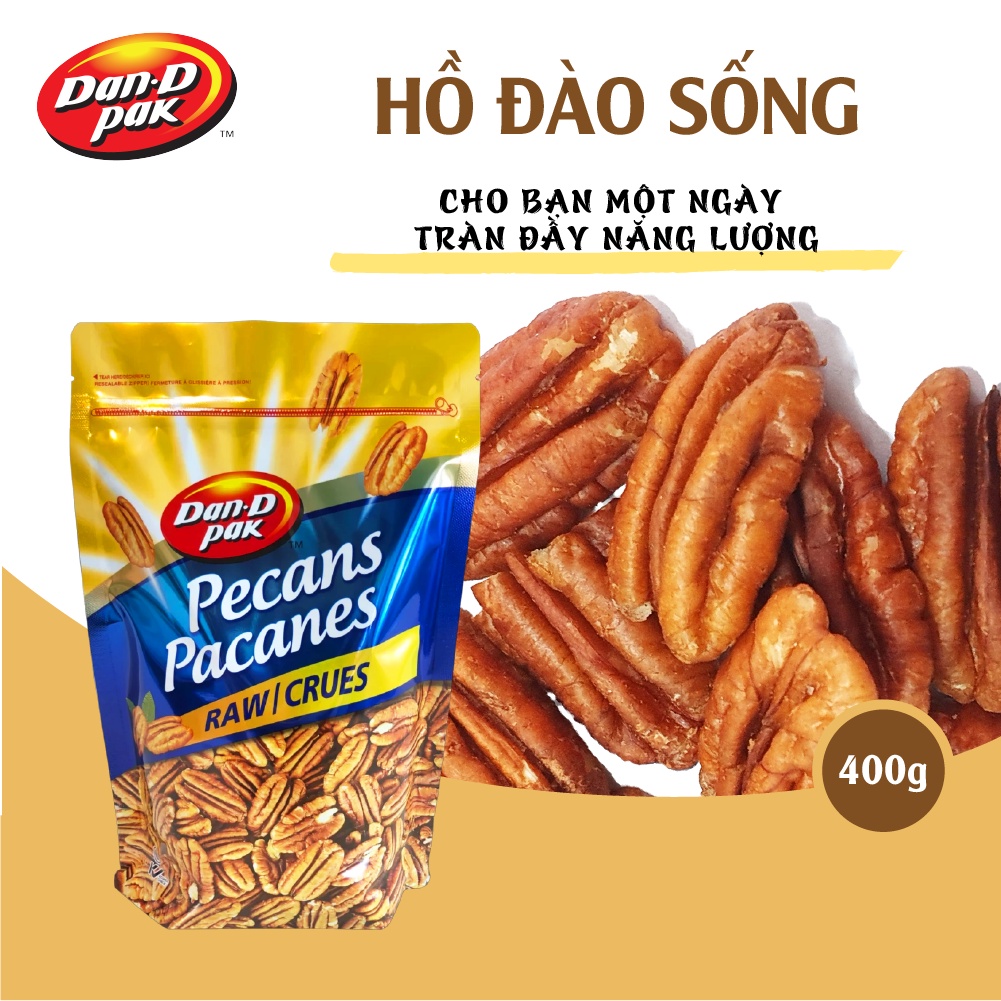 Hạt hồ đào nhập khẩu Mỹ giàu omega 400G Dan D Pak - Pecan