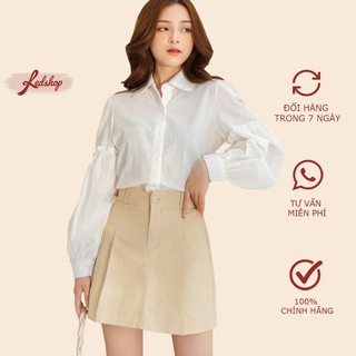 Áo sơ mi nữ basic tay bồng phong cách Hàn Quốc cao cấp 29504