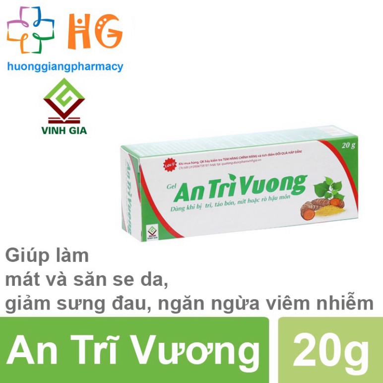 An Trĩ Vương - Hỗ trợ viêm, sưng, đau, ngứa, rát, mụn nhọt, rò và nứt hậu môn -Chính Hãng
