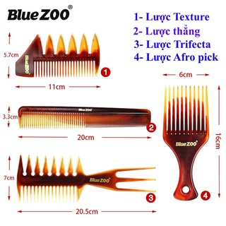 Lược chải tóc đa dụng xương cá tạo Texture - Afro pick xới phồng, chải pomade