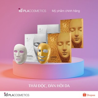Combo Mặt nạ sạch sâu, thải độc, hút dầu, căng bóng tinh chất vàng 24K id Placosmetics