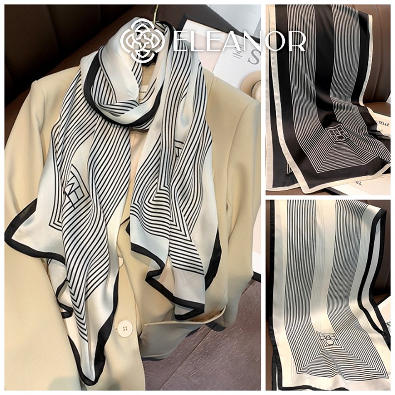 Khăn choàng cổ hình chữ nhật Eleanor Accessories khăn turban dáng dài phụ kiện thời trang thanh lịch sang chảnh