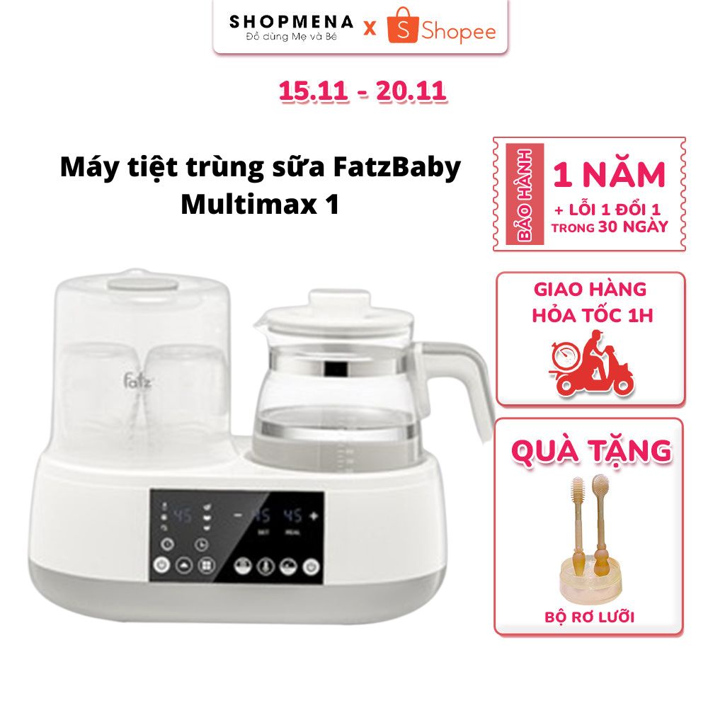 Máy Tiệt Trùng Bình Sữa Và Hâm Nóng All In One Multimax 1 FATZBABY FB9002Sl