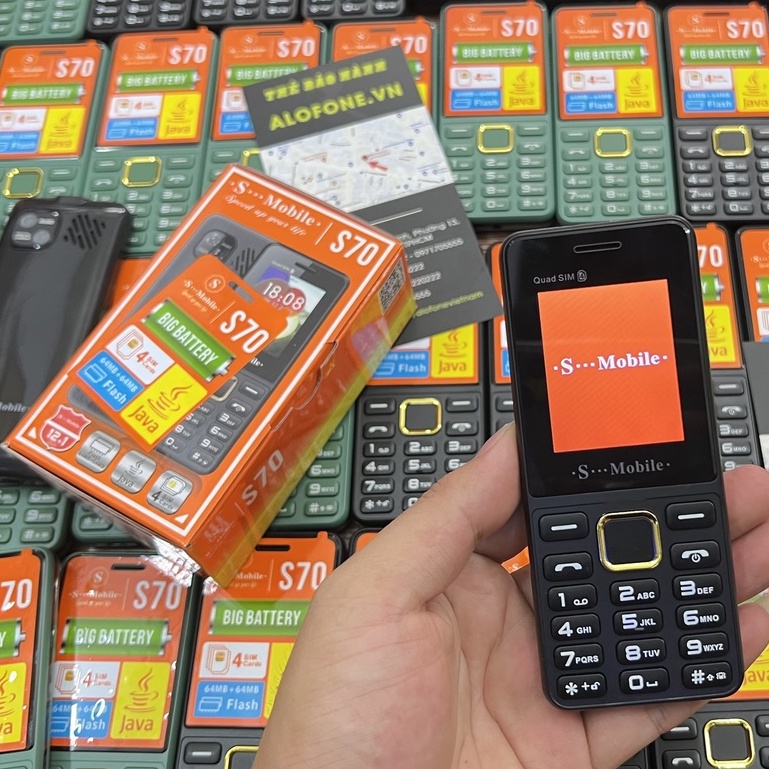 ⚡️ Điện Thoại S-Mobile S70 4 Sim - Bảo Hành 12 Tháng