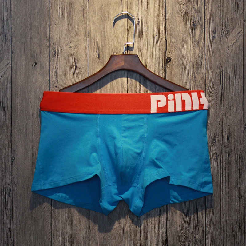 Quần Lót Boxer Cotton Màu Trơn Thoáng Khí Thời Trang Hàn Quốc Cho Nam