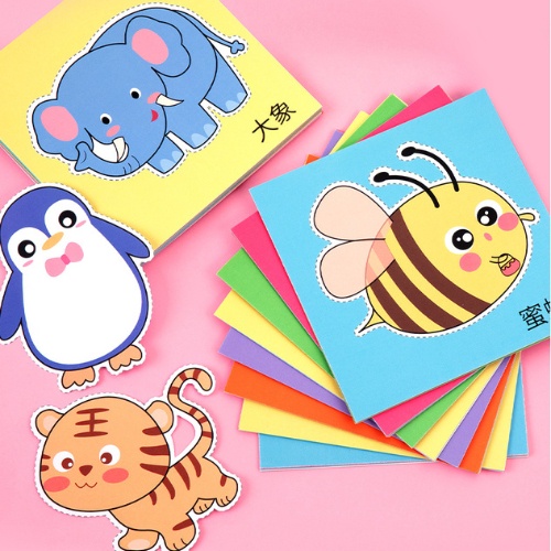 Đồ chơi cắt giấy thủ công tạo hình cho bé
