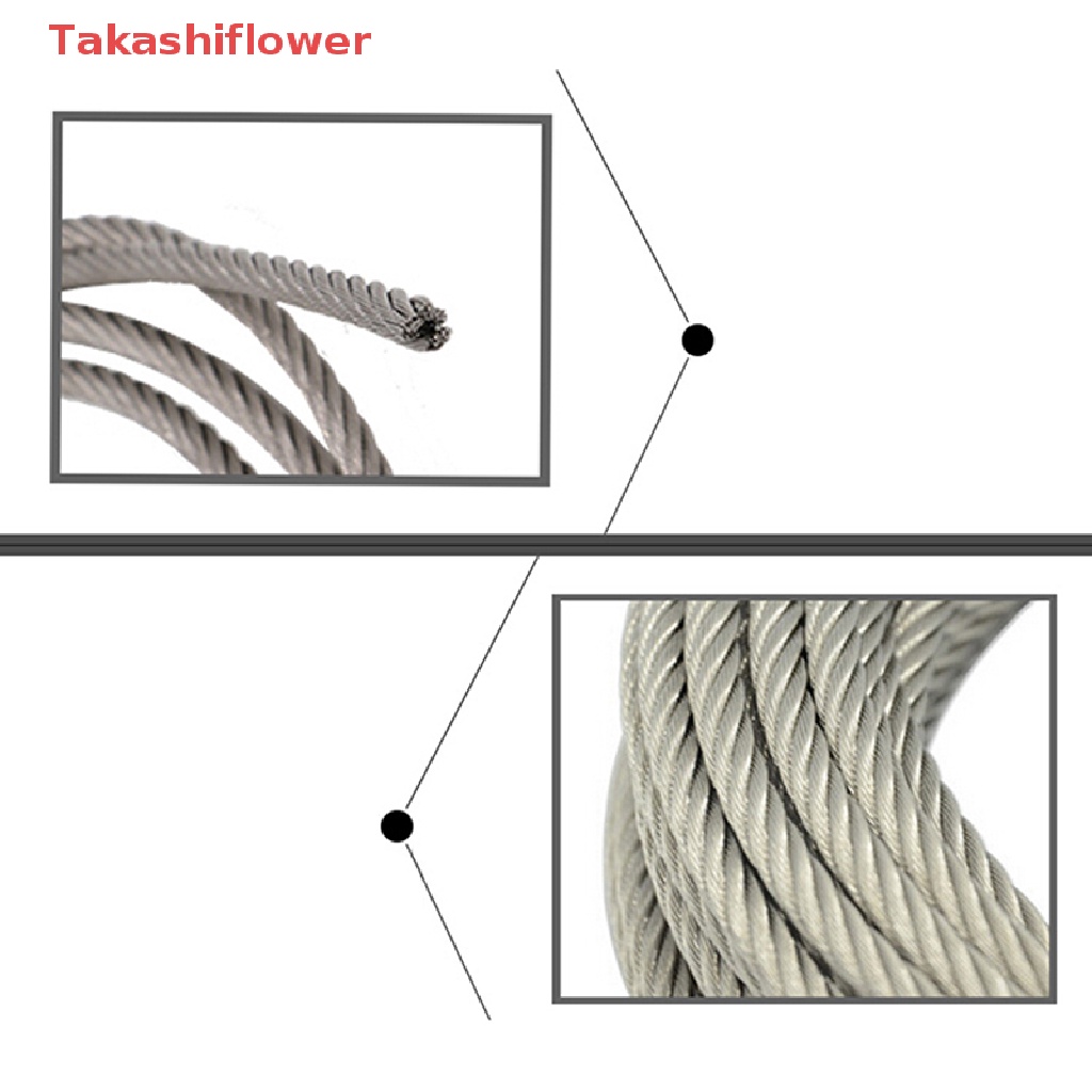 Cuộn Dây Câu Cá 5m Bằng Thép Không Gỉ 304 Mềm Mại Chất Lượng Cao