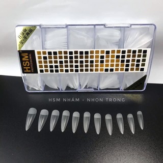 Móng úp , Móng up HSM đủ form nhám sẵn đủ size  từ 0-9 (hộp 500 móng)