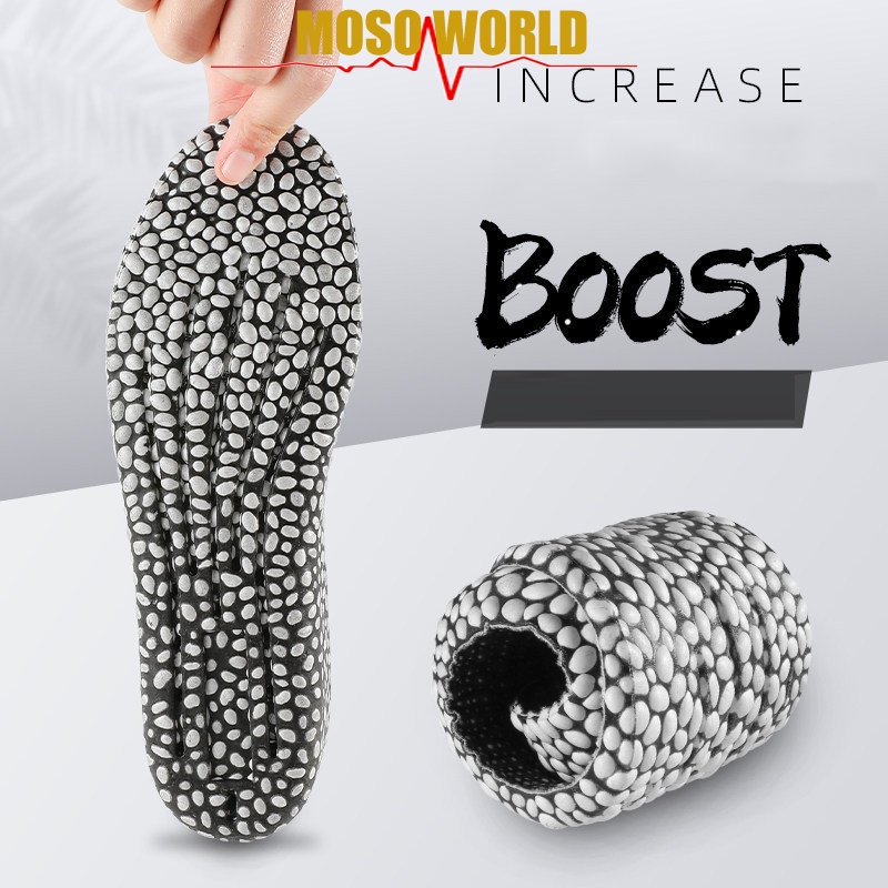 Miếng Lót Giày Thể Thao Hình Bắp Rang Bơ Tăng Chiều Cao Hấp Thụ Mồ Hôi Siêu Nhẹ