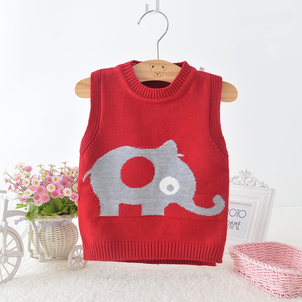 Áo Gile Len Cao Cấp Cho Bé Từ 1-5 Tuổi , Áo Khoác Gile Trẻ Em, Chất Cotton Len Dày-Mềm-Ấm