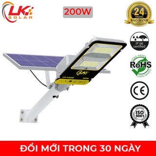 Đèn đường led năng lượng mặt trời solar light siêu sáng 200w chính hãng - lk solar- ld-44200