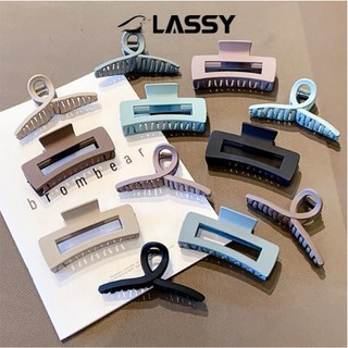 Kẹp tóc càng cua LASSY kẹp càng cua thiết kế phong cách Hàn Quốc  #KT_16881 [ cặp tóc nhám sang trọng ]