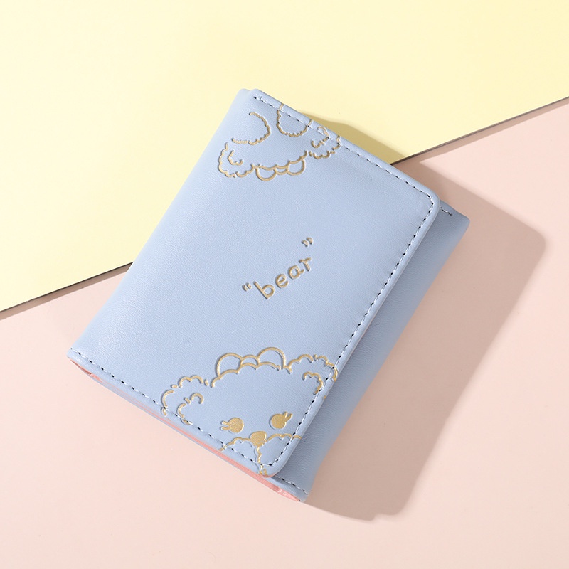 IELGY Ví Đựng Thẻ Nhiều Ngăn mini Họa Tiết Hoạt Hình Dành Cho Nữ