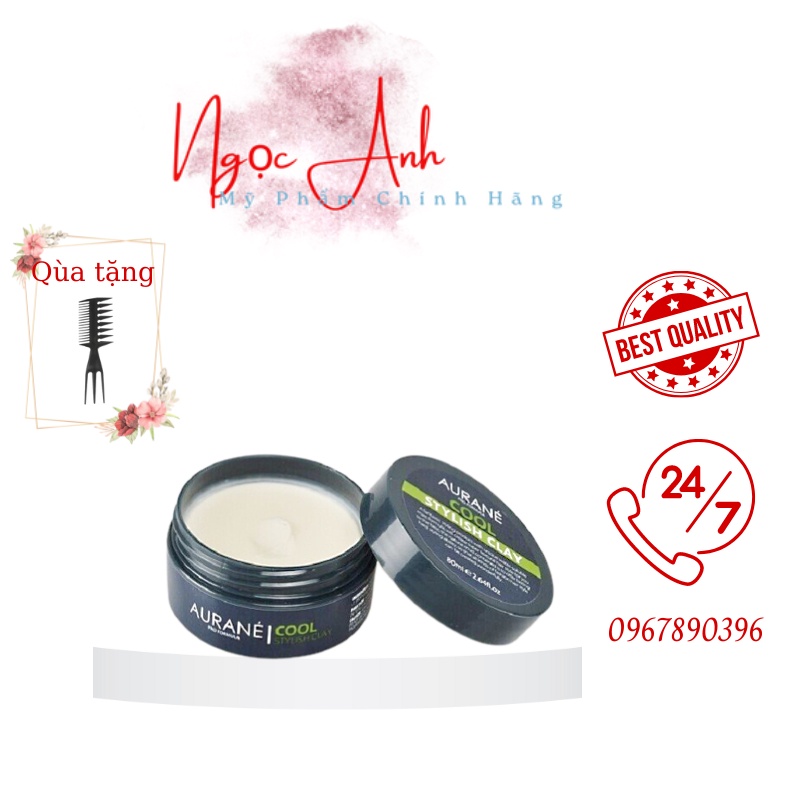 Sáp Vuốt Tóc Aurane Cool Stylish clay 80g - Nhập Pháp chính hãng