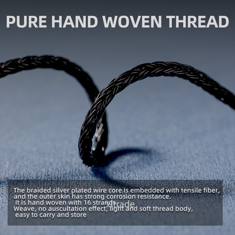 Dây Cáp Nâng Cấp 16 Lõi Mạ Bạc Giắc Cắm 3.5 / 2.5 / 4.4mm Cho QDC KZ PR1 ZS10 Pro X CCA HM20