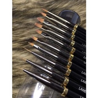 Cọ vẽ nail,bộ cọ 10 cây lawei chính hãng nail brush japan