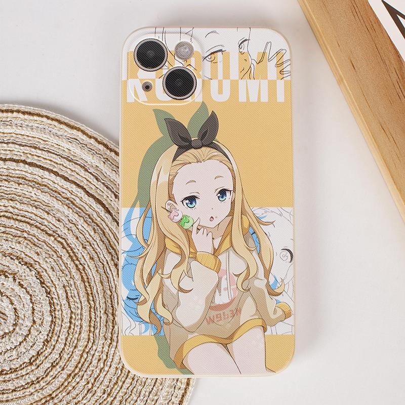 Ốp điện thoại iphone Kurumi lycoris recoil ốp vuông chống sốc 6/6splus/7/7plus/8/8plus/x/xr/xs/11/12/13/14/pro/max/pl