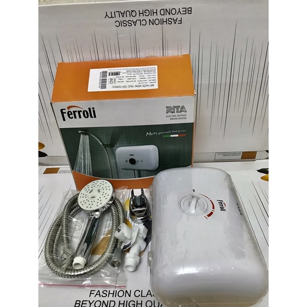 Bình nước nóng trực tiếp Ferroli Rita - 4.5TE (Chống Giật) Kích thước: 280x175x110mm