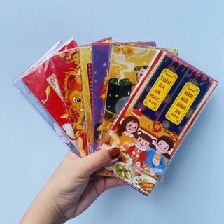 1 xấp bao lì xì tết quý mão - bao lì xì tết 2023 đẹp độc lạ - bao lì xì chipi hot trend