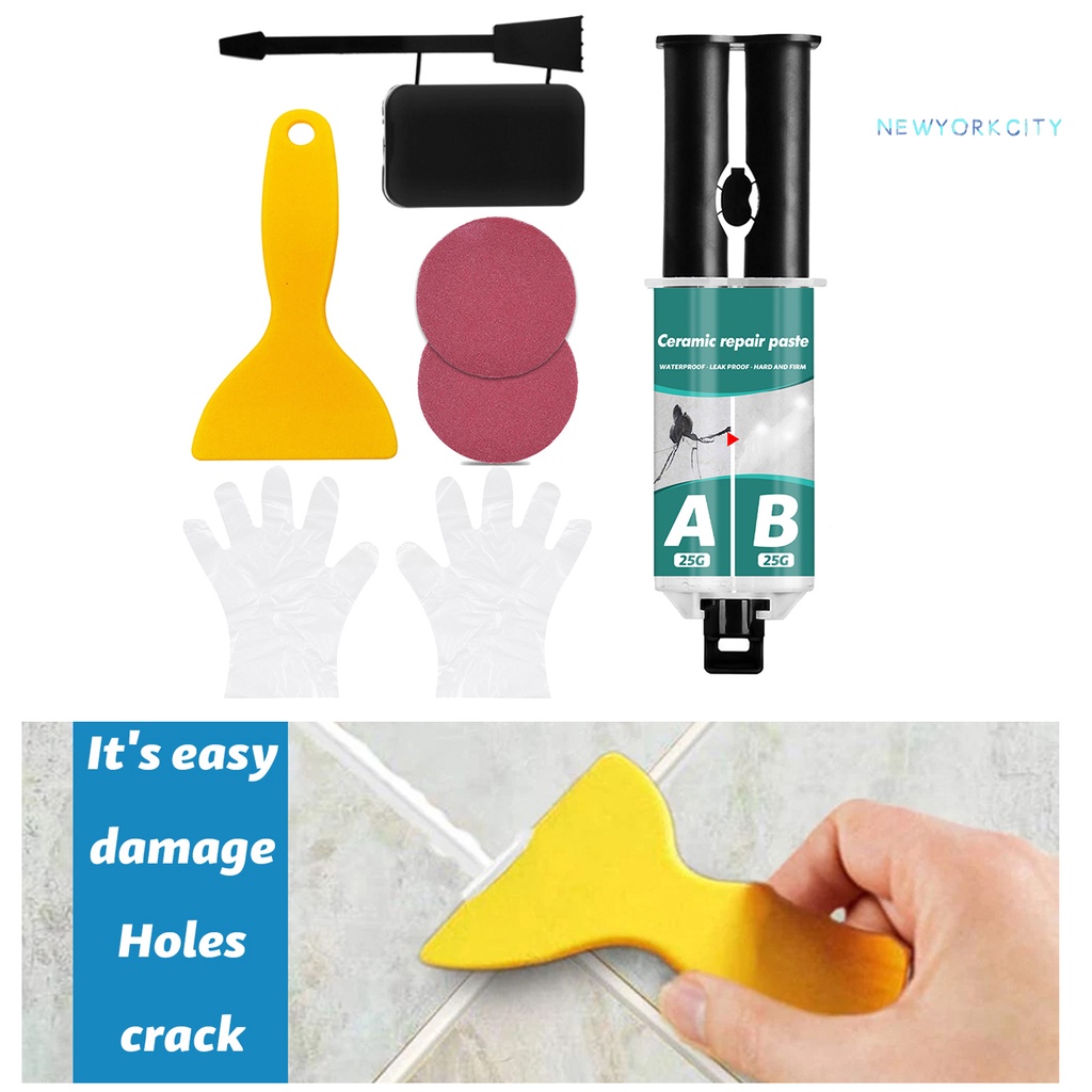 1 Bộ Keo Dán Gạch Men / Gốm Sứ Chống Thấm Nước Thân Thiện Với Môi Trường