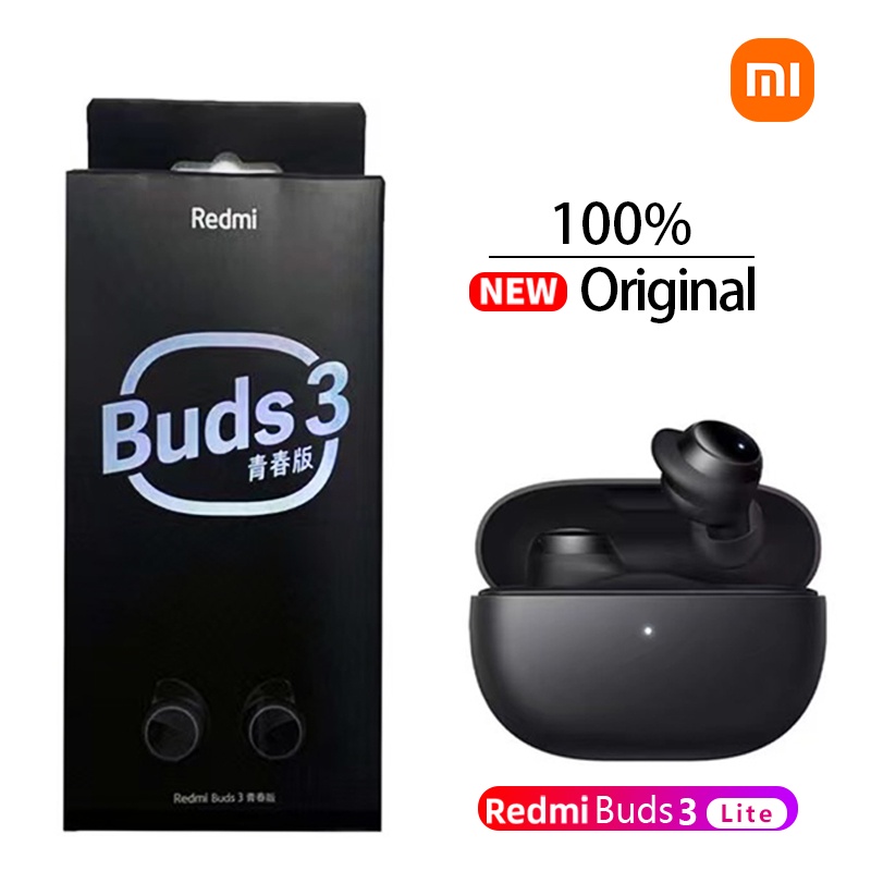 Tai Nghe Nhét Trong Không Dây Bluetooth 5.2 TWS Xiaomi Redmi Buds 3 Lite IP54 18 Giờ Mi Ture Phiên Bản Thanh Niên