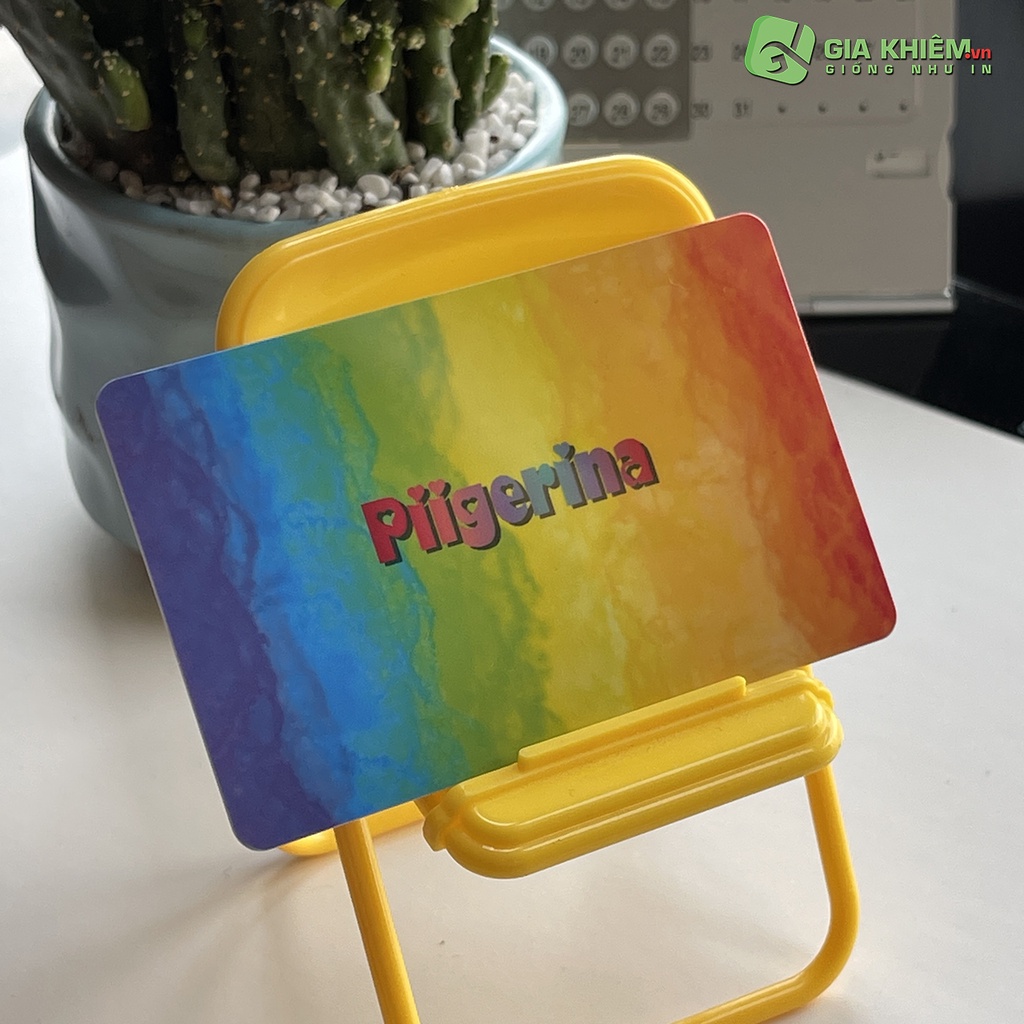 Card bơi "PIIGERINA" Card nhựa dày như thẻ ATM CCCD