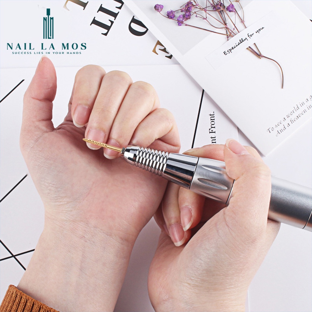 Đầu mài khóe Mỹ chất liệu titan vàng cao cấp - Đầu mài móng, mài mịn loại xịn, dùng bền, an toàn (lẻ chiếc)