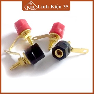 4 chiếc Jack đấu Loa loại ngắn ( 2 đỏ 2 đen )