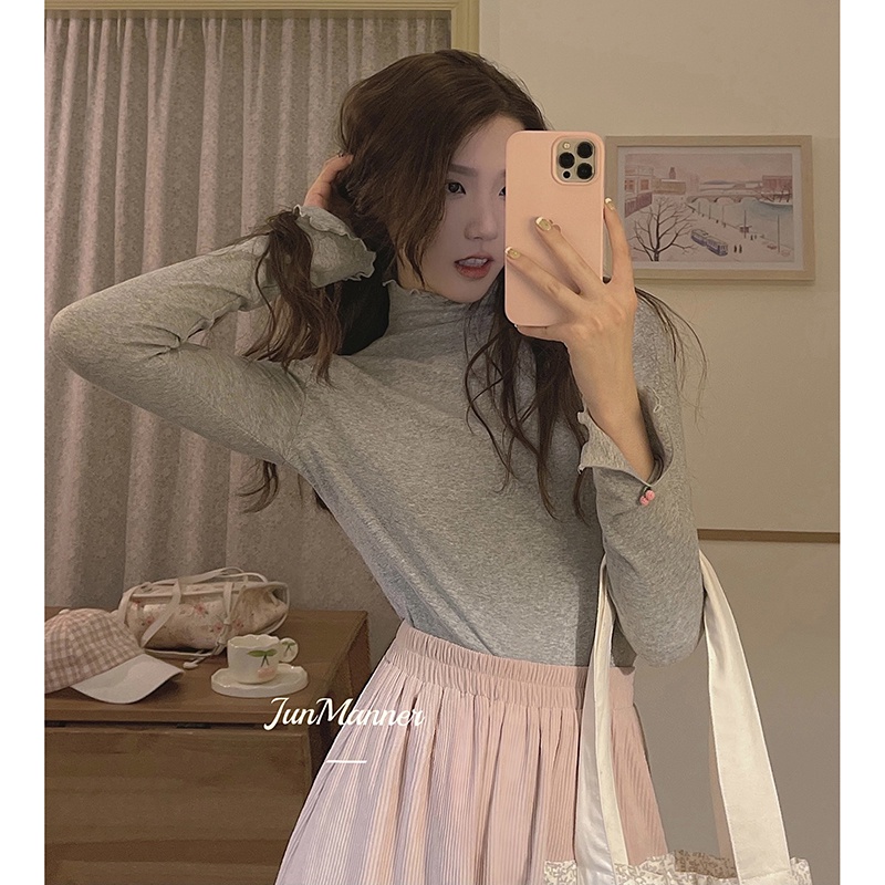 NRVP Áo Thun Nữ Dài Tay Dáng Rộng Phong Cách Hàn Quốc Mới