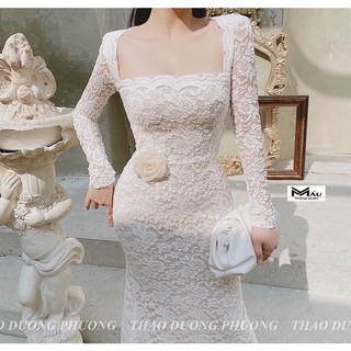 Váy ren đuôi cá tiểu thư