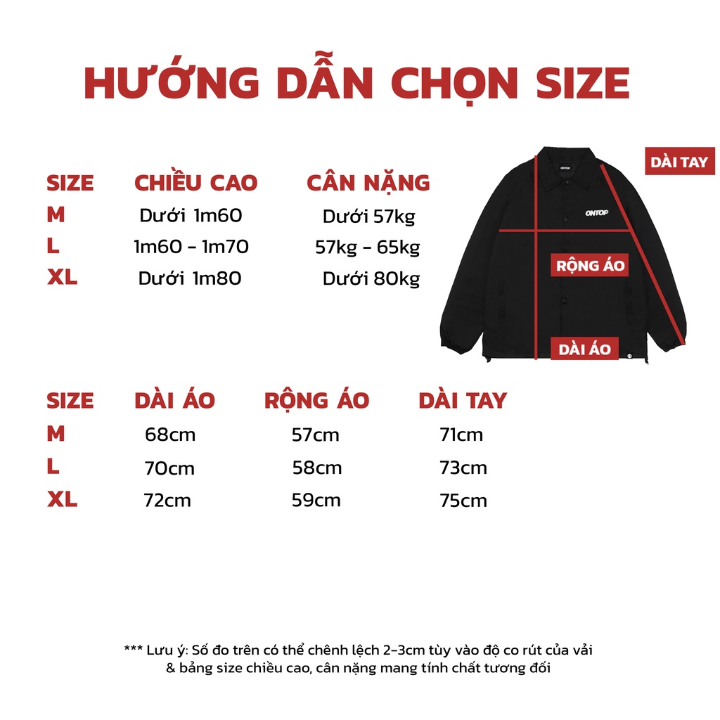 Áo khoác dù nam local brand form rộng màu đen ONTOP Basic EMB Jacket O15-AK6