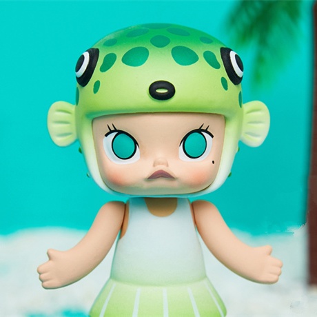 ★Hgtoys★   Popmart MOLLY Ocean Series Blind Box Doll Tide Play Trang trí Quà tặng