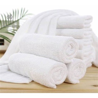 Combo 5 khăn mặt trắng 30x50cm