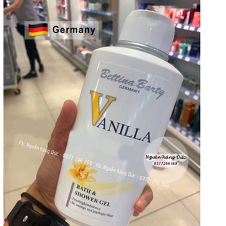 Sữa tắm Nước hoa Bettina Barty Vanilla - Nguồn hàng Đức