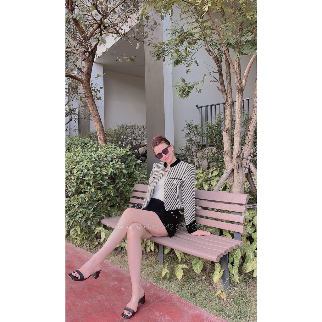 Áo Tweed vằn loại 1 cao cấp, thời trang công sở cao cấp