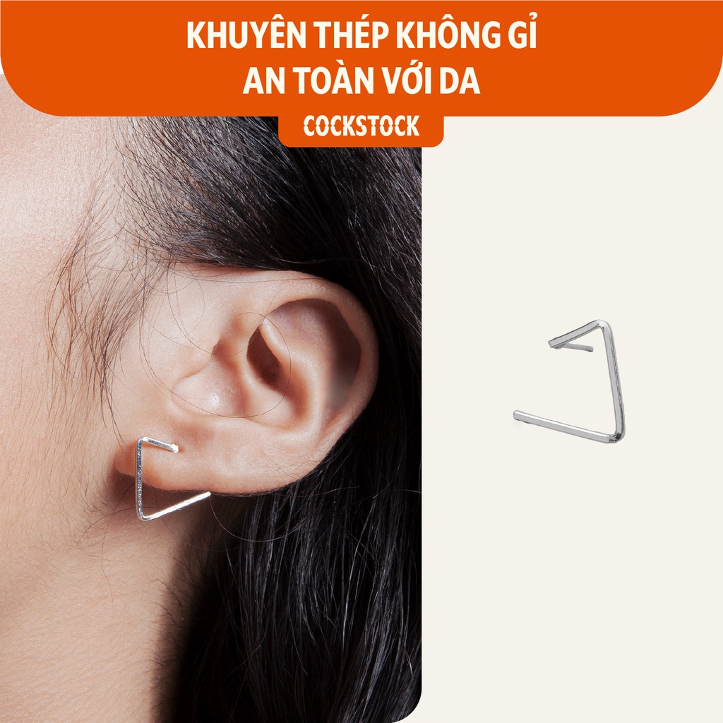 Khuyên tai Naked Triangle Earring CockStock