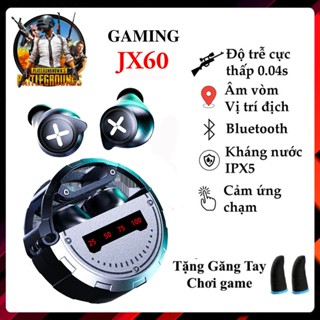  Tai Nghe Bluetooth Gaming JX60 Tai Nghe Không Dây Chip Bluetooth 5.3 Dành Cho Game Thủ Có Mic Pin Trâu Độ Trễ Cực Thấp 