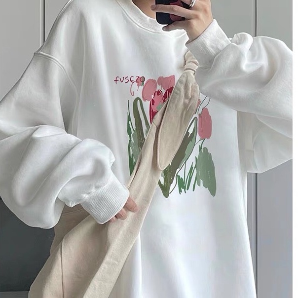 [RẺ VÔ ĐỊCH] Áo Sweater FVSEZO Unisex - Nỉ form rộng tay bồng oversize màu trắng kiểu dáng cute hàn quốc đẹp