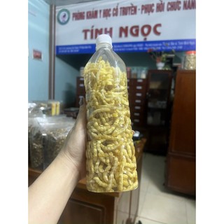Sâu chít tươi ngâm- đông trùng hạ thảo việt nam dùng giải đọc gan, gout