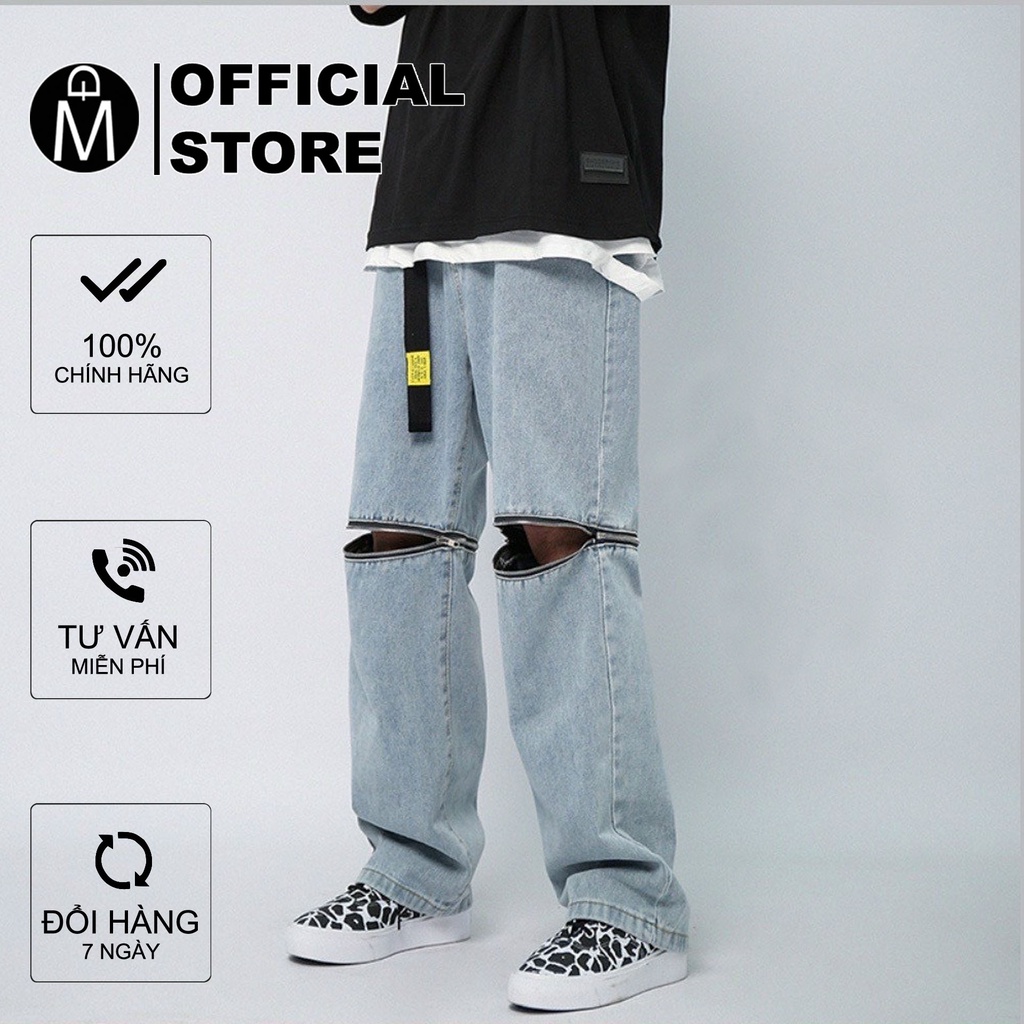 Quần baggy jeans thời trang MĐ Q1100 thiết kế độc lạ, mua 1 được 2