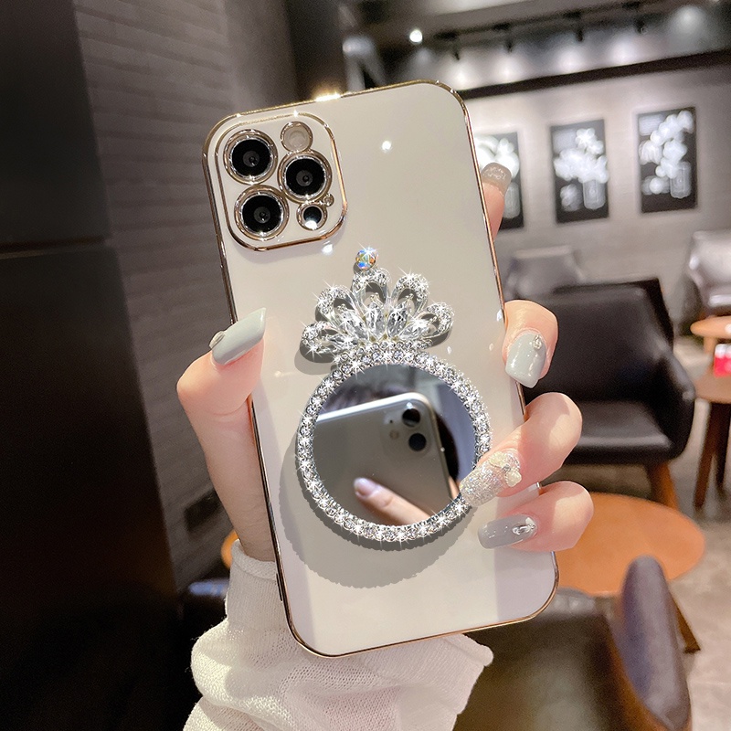 OPPO Reno 7 8 8T 8Z 7Z Pro 4G 5G Cho Ốp lưng điện thoại In Hình Crown Mirror