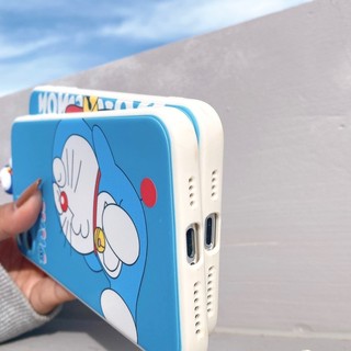 Ốp Lưng Silicon Màu Bảo Vệ Camera Doraemon ( Kèm Hình Thú )