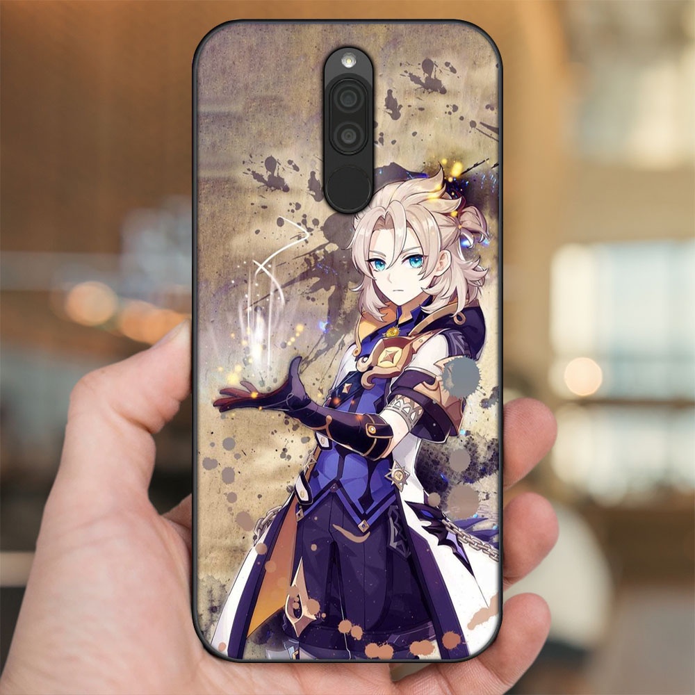 Ốp lưng Xiaomi Redmi 8 viền đen in hình Albedo Genshin Impact