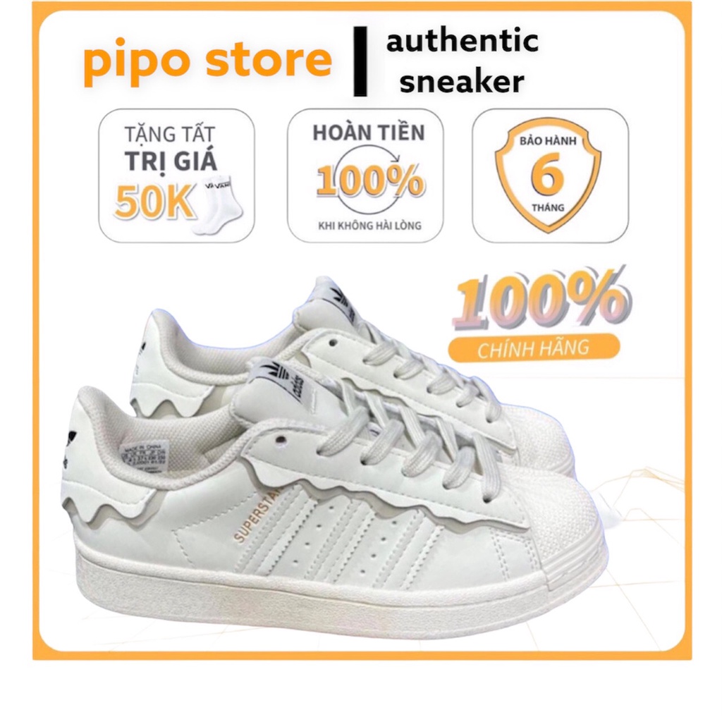 Giày sò, Thể Thao nam nữ, adidas superstar kem sữa, giày adidas sò full box bill