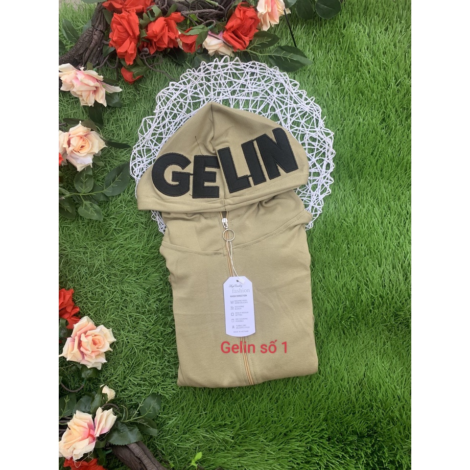Áo Khoác Thời Trang Nón Thêu GELIN dày dặn mềm đẹp