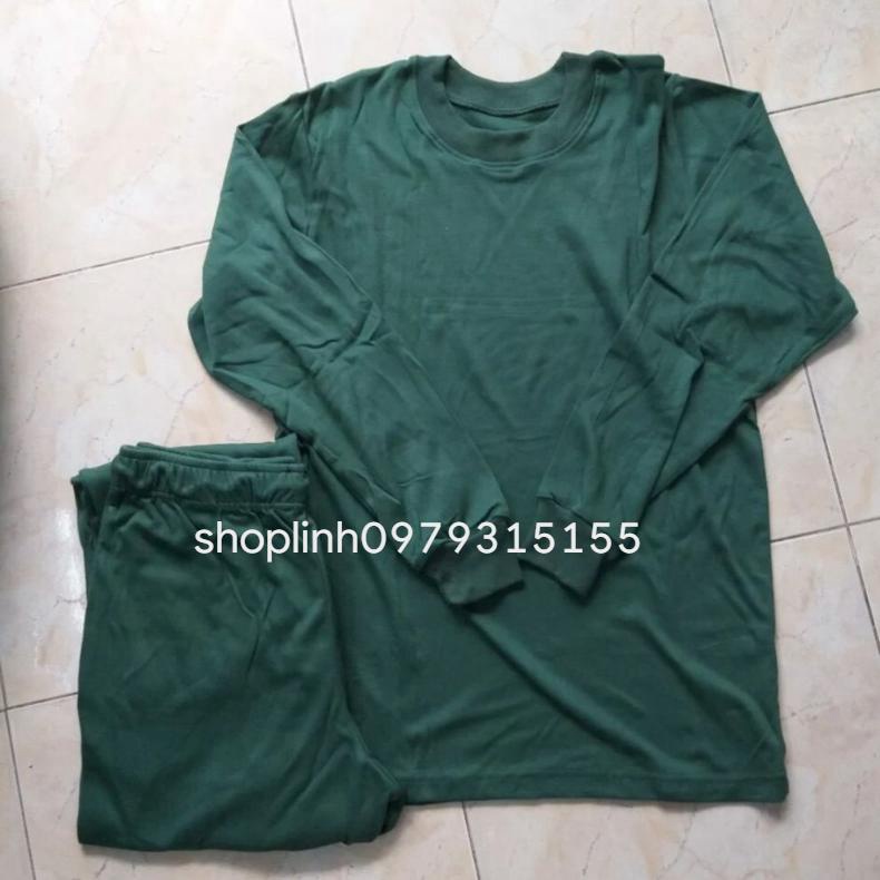 Bộ quần áo thun thu đông nam cổ tròn bộ đôi