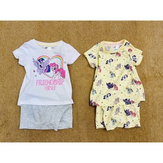 [ẢNH THẬT]Bộ cộc cotton bé gái HM Elsa, Pony