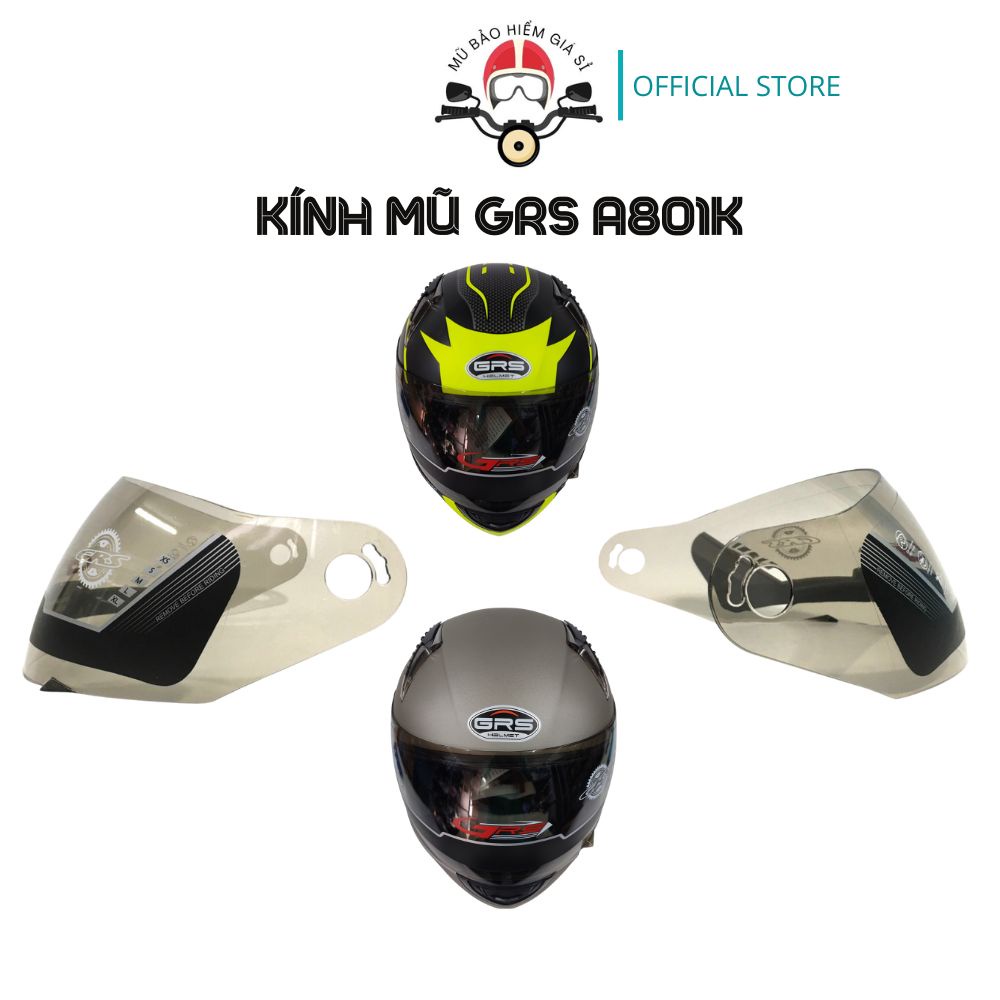 Kính mũ bảo hiểm fullface GRS A801K