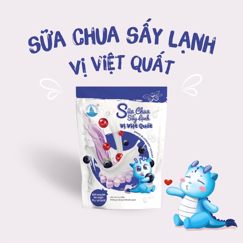 SỮA CHUA SẤY LẠNH HẠ LONG VỊ XOÀI/ DÂU TÂY/ VIỆT QUẤT/ TỰ NHIÊN GÓI 16G/ SỮA CHUA TRÂN CHÂU HẠ LONG/ SỮA CHUA KHÔ