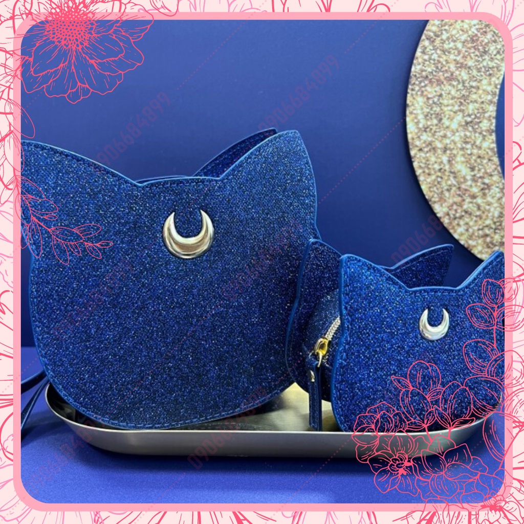 Túi đựng mỹ phẩm 🌙 SHU UEMURA 🌙 SAILOR MOON ENTERNAL LUNA POUCH